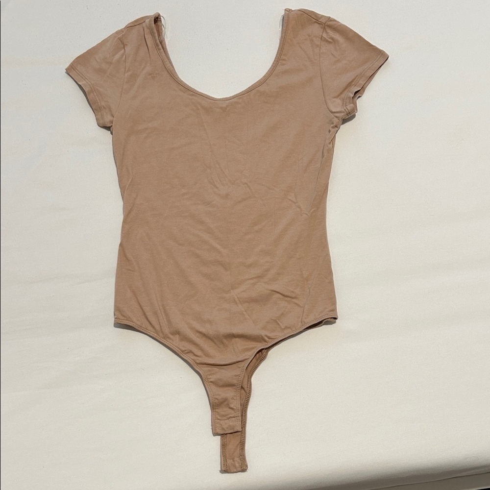 Active Basic Women's Beige Bodysuit